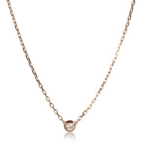 108536 fv Cartier Diamants Legers Diamond Necklace in 18K Rose Gold 009 CTW