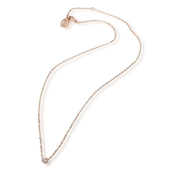 108536 pv Cartier Diamants Legers Diamond Necklace in 18K Rose Gold 009 CTW