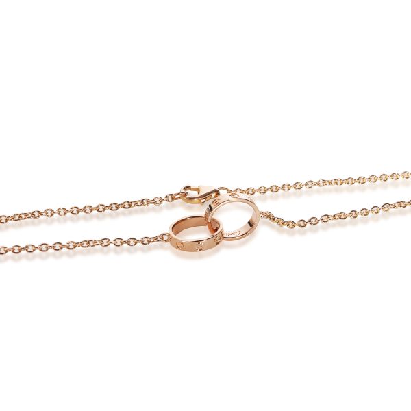 108573 clasp Cartier Love Necklace in 18K Rose Gold