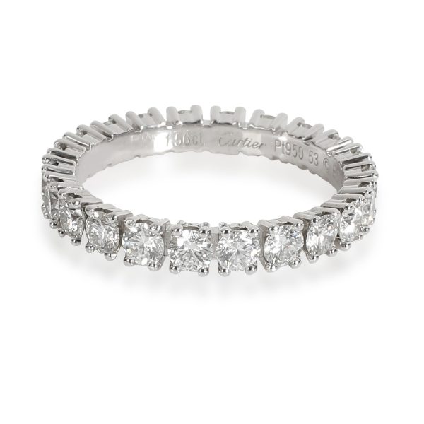 Rings Cartier Destinee Diamond Eternity Band in Platinum 156 CTW