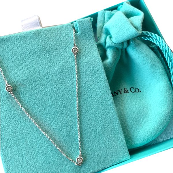 108782 box 98fc3f9e 9d49 43b1 9a57 311cdd52dc76 Tiffany Co Elsa Peretti Diamond by Yard Necklace in Sterling Silver 009 CTW