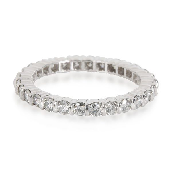 109013 fv Bar Set Diamond Eternity Band in 18K White Gold 090 CTW