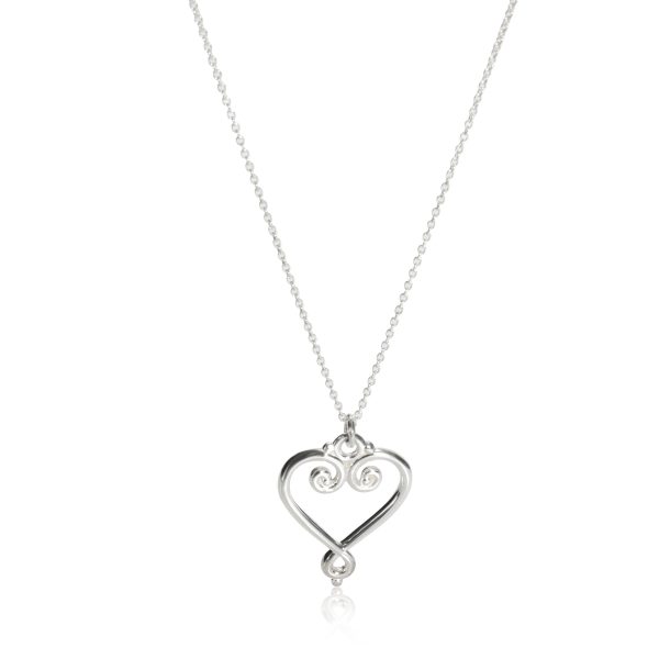 109039 fv Tiffany Co Paloma Picasso Goldoni Heart Necklace in Sterling Silver