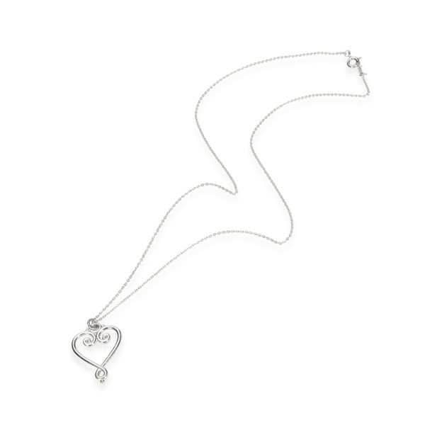 109039 pv Tiffany Co Paloma Picasso Goldoni Heart Necklace in Sterling Silver