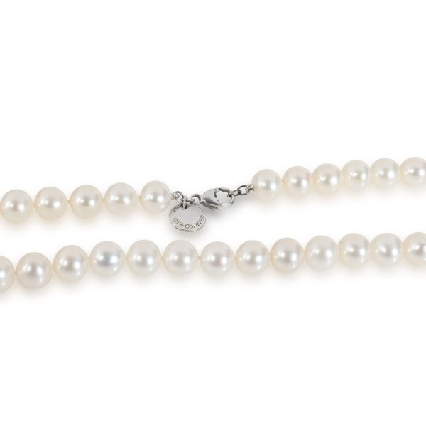 109067 clasp Tiffany Co Notes Pearl Necklace in Sterling Silver