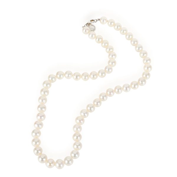 109067 pv Tiffany Co Notes Pearl Necklace in Sterling Silver