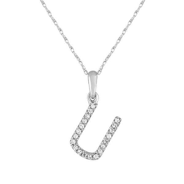 109376 fv c60ae194 28a5 4a43 8aa0 41c183c282c5 14k White Gold Diamond Initial Necklace U