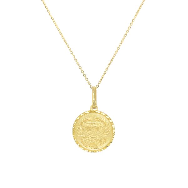 109483 fv 12b82a4d 075d 4db6 9745 dc06a1bd6c3e Zodiac Cancer Necklace in 14K Yellow Gold