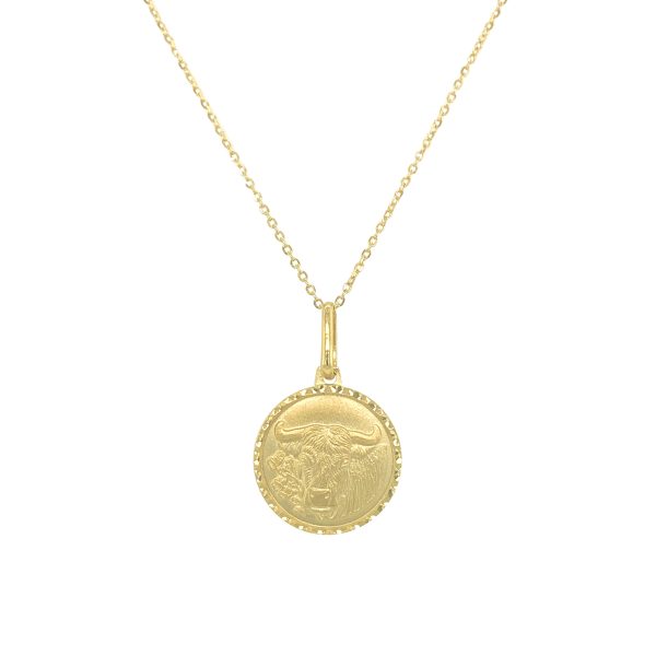 109490 fv 8b0a155e 3cf7 4a90 ad69 4a80ae47b9a3 Zodiac Taurus Necklace in 14K Yellow Gold