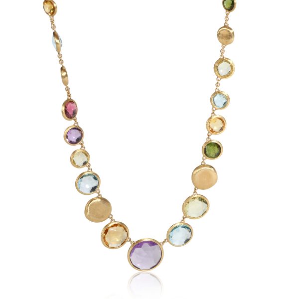 109534 fv c1940f5e 7974 4abf b392 d708daea9ed6 Marco Bicego Jaipur Necklace with Multi Colored Gemstones in 18K Yellow Gold