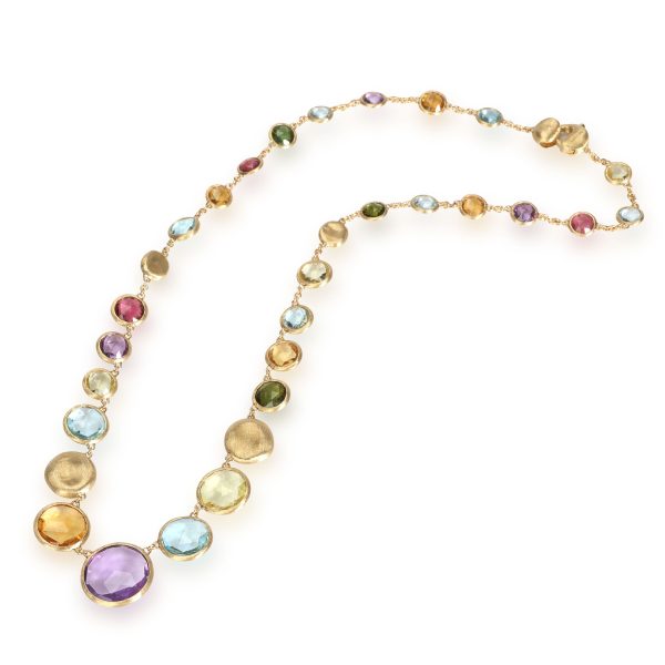 109534 pv 074d2615 0ba7 4a15 96d3 51f027706576 Marco Bicego Jaipur Necklace with Multi Colored Gemstones in 18K Yellow Gold