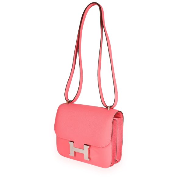 109539 sv Hermès Rose Azalee Evercolor Constance 18 PHW