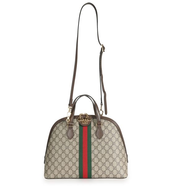 109547 bv 9377f683 9459 4458 a9b7 3e15c977a5c9 Gucci GG Supreme Ophidia Medium Top Handle Bag