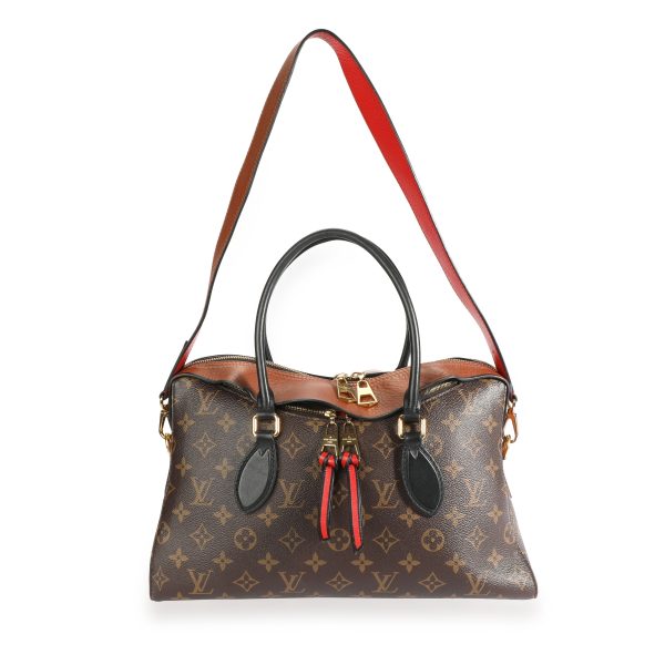 109553 bv c984e8f8 c2fa 46e4 9841 3fca24573f58 Louis Vuitton Monogram Canvas Caramel Leather Tuileries Satchel