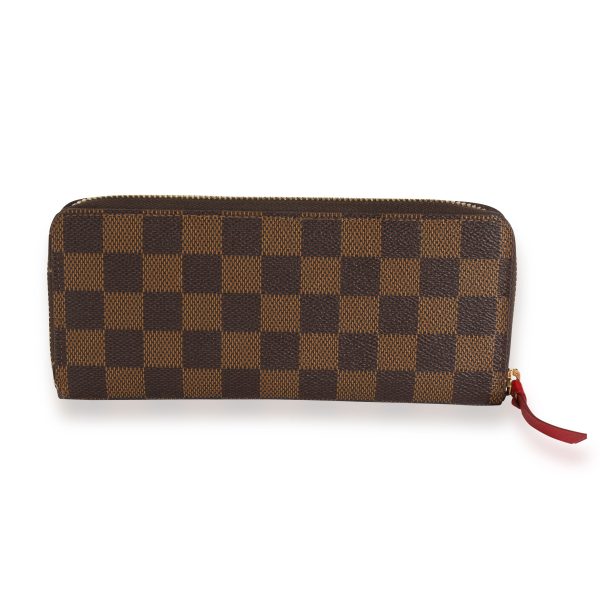 109554 pv Louis Vuitton Damier Ebene Cherry Clémence Wallet