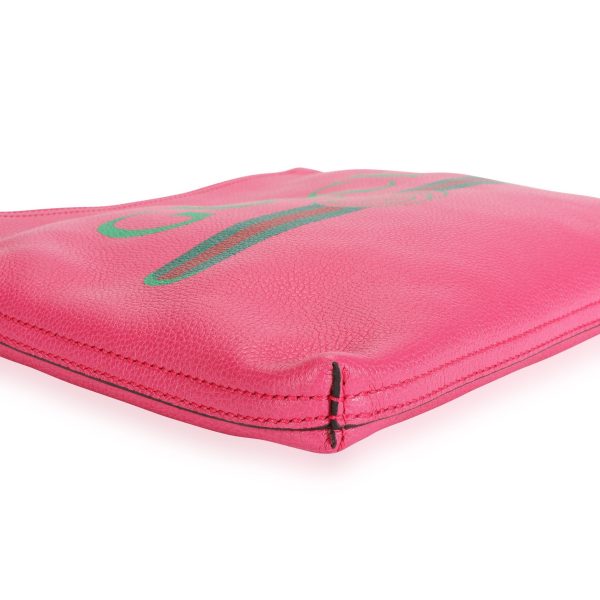 109600 box Gucci Hot Pink Leather Portfolio Clutch