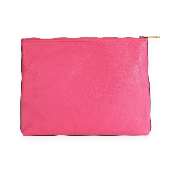 109600 pv Gucci Hot Pink Leather Portfolio Clutch