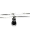 David Yurman Chiclet Hematite & Onyx Necklace in Sterling Silver 0.12 CTW - Image 3