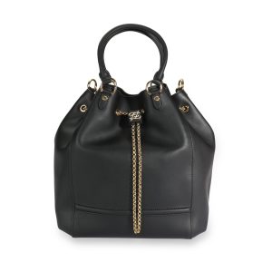 109671 fv Louis Vuitton Soft Trunk Clutch Bag Taurillon Leather Clutch Black