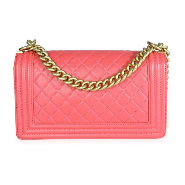 109695 pv 0e9cc5cd 392a 4402 93cd 9a1f1ec2250c Chanel Pink Caviar Quilted Medium Boy Bag