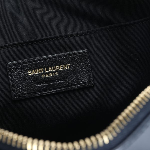 109697 ad2 Saint Laurent Navy Matelassé Calfskin Lou Camera Bag