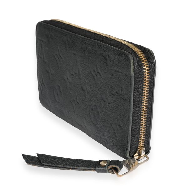109726 sv e801cf86 4ce6 46cd 95e2 542acbf976a5 Louis Vuitton Black Monogram Empreinte Leather Zippy Wallet