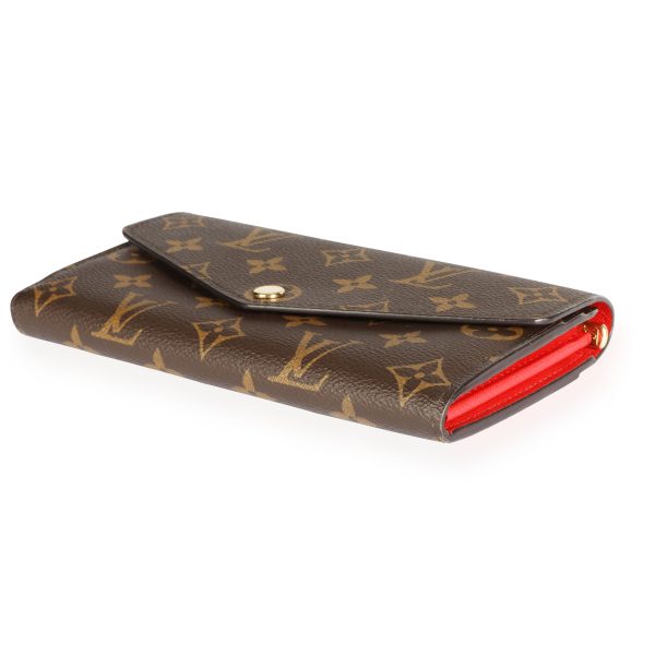 109751 box Louis Vuitton Monogram Canvas Coquelicot Sarah Wallet