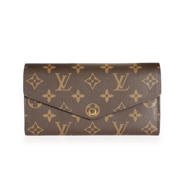 109751 fv Louis Vuitton Monogram Canvas Coquelicot Sarah Wallet