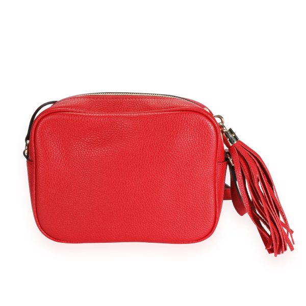 109773 pv Gucci Red Pebbled Leather Soho Disco Bag