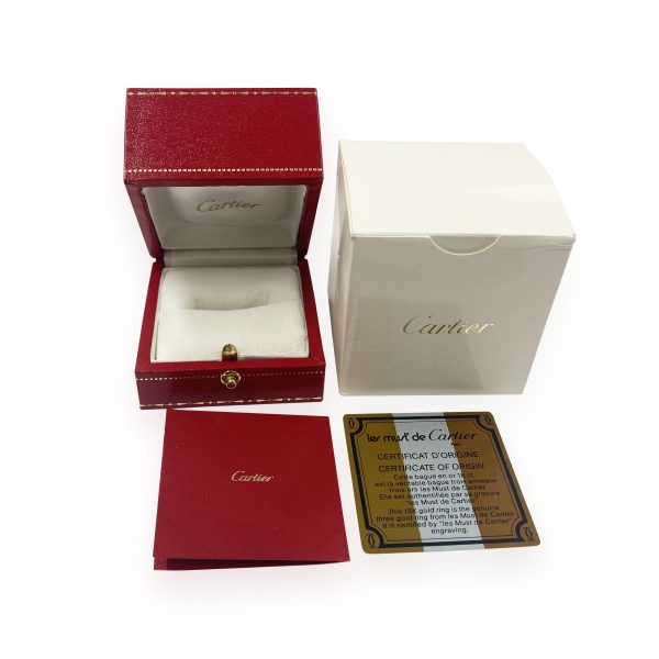 109813 box Cartier Les Must de Cartier Trinity Ring in 18K 3 Tone Gold