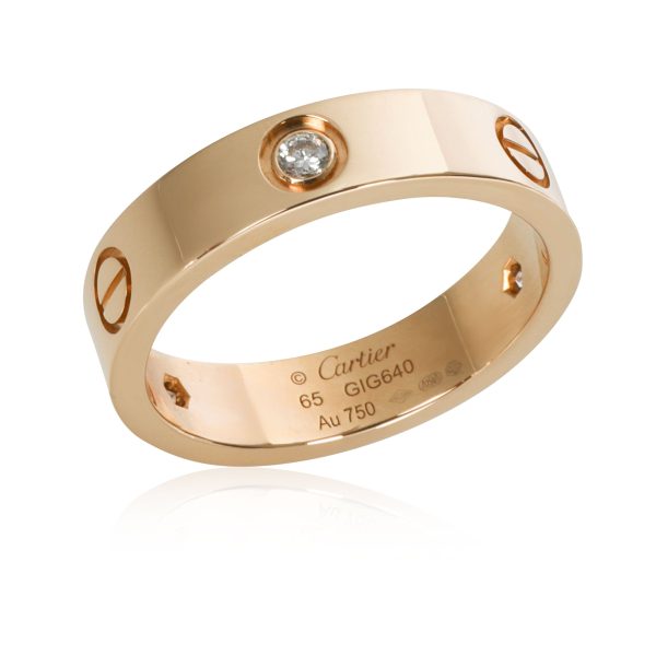 109844 av Cartier Love Diamond Band in 18K Yellow Gold 030 CTW