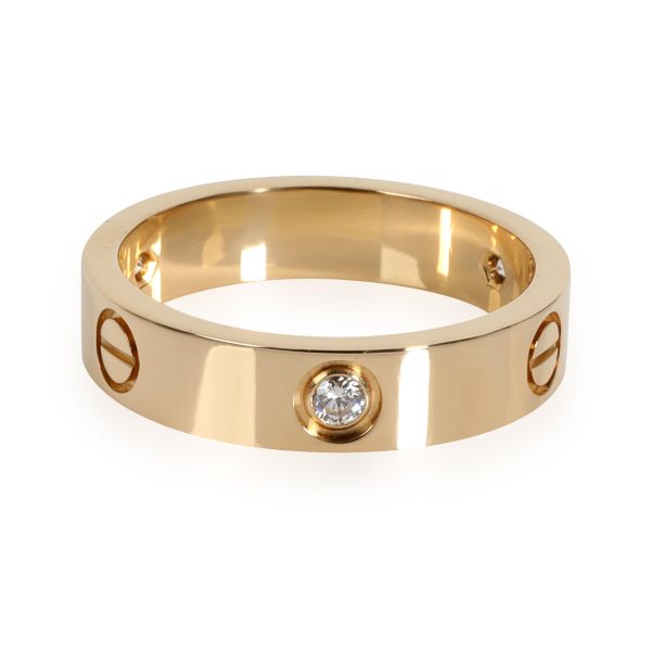 Yellow Gold Band Cartier Love Diamond Band in 18K Yellow Gold 030 CTW