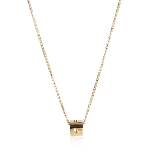 109862 fv Roberto Coin Mini Pois Moi Necklace in 18K Yellow Gold