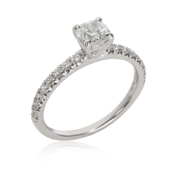 109869 pv Blue Nile Diamond Engagement Ring in 14K White Gold GIA Certified F VVS1 086CTW