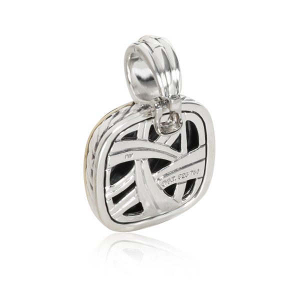 109889 bv David Yurman Cable Pendant in 18K Yellow GoldSterling Silver