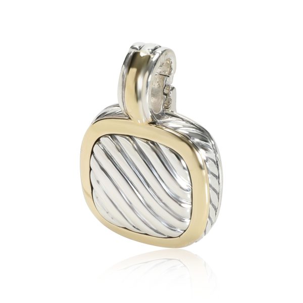 109889 fv David Yurman Cable Pendant in 18K Yellow GoldSterling Silver