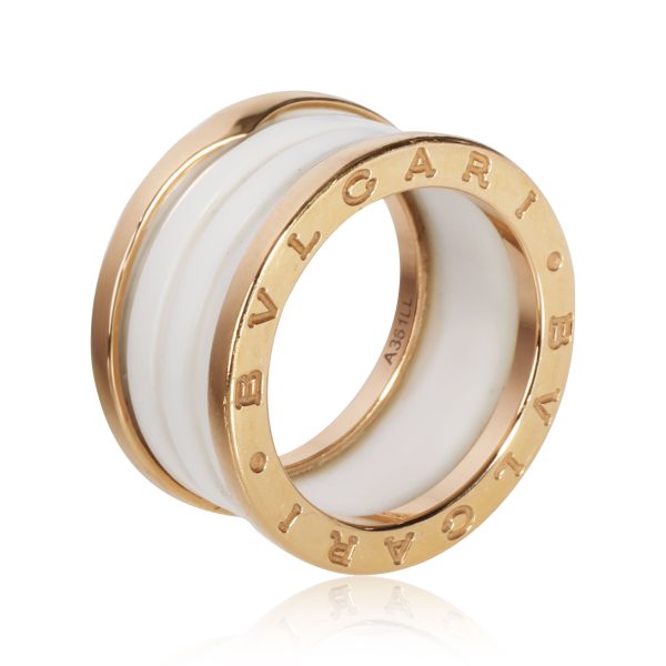 109948 av Bulgari Bzero1 Ceramic Ring in 18K Rose Gold