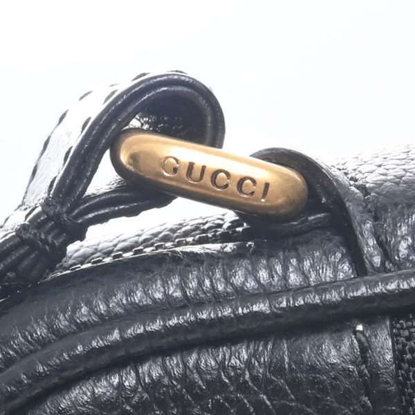 11 Gucci Vintage Logo Print Shoulder Bag Black