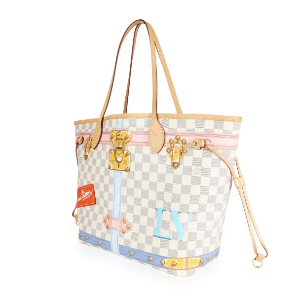 110025 sv Louis Vuitton Damier Azur Summer Trunks Neverfull MM