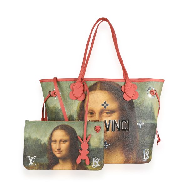 110026 fv Louis Vuitton x Jeff Koons Masters Collection Mona Lisa Neverfull MM