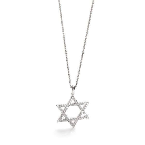 110063 fv 811896d2 fc76 4b77 88df d7dc7634022b Diamond Star of David Pendant Necklace in 14K White Gold