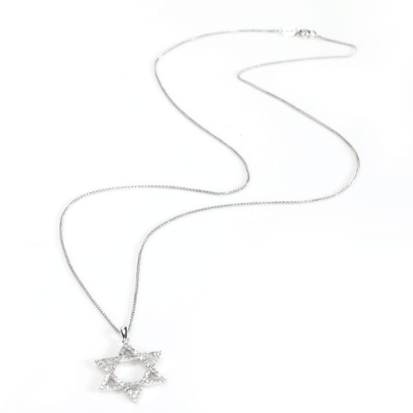 110063 pv ca570d8e f3c3 4374 a1c2 1599eed2800c Diamond Star of David Pendant Necklace in 14K White Gold