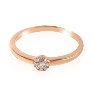 110064 fv 14K Rose Gold Diamond Cluster Ring