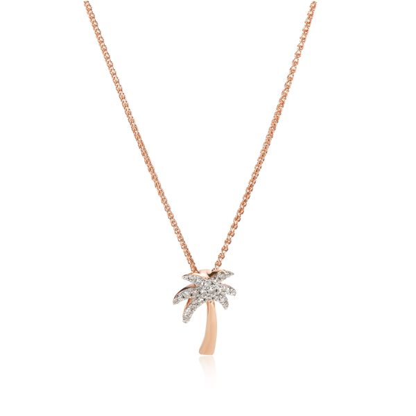 110072 fv 1b860962 1f57 4b96 8da0 c4e167aea54e Diamond Palm Tree Necklace 14K Rose Gold 006 CTW