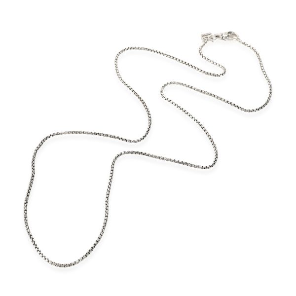 110100 pv David Yurman Baby Box Chain Necklace in Sterling Silver