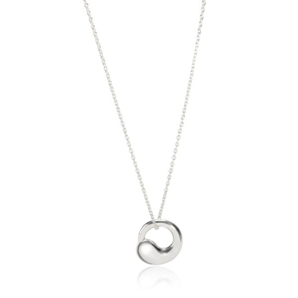 110153 fv Tiffany Co Elsa Peretti Eternal Circle Necklace in Sterling Silver