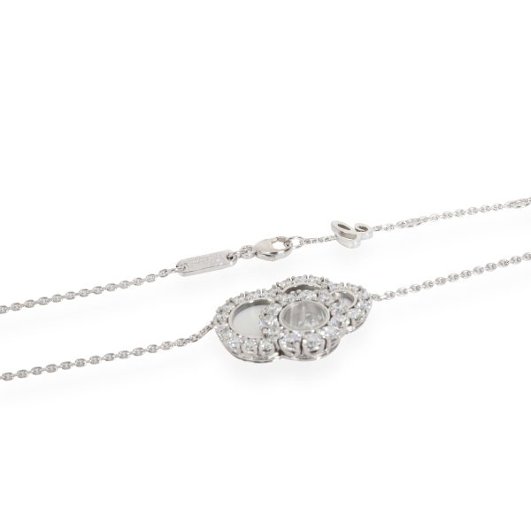 110177 clasp Chopard Happy Diamonds Cloud Necklace in 18K White Gold 210 CTW