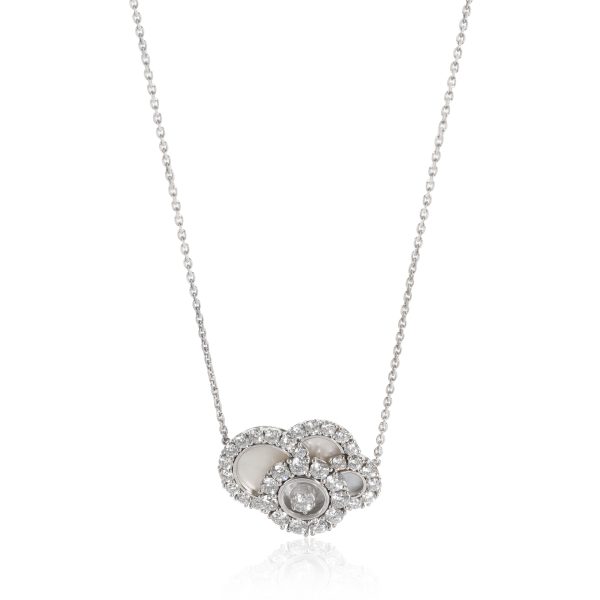 110177 fv Chopard Happy Diamonds Cloud Necklace in 18K White Gold 210 CTW