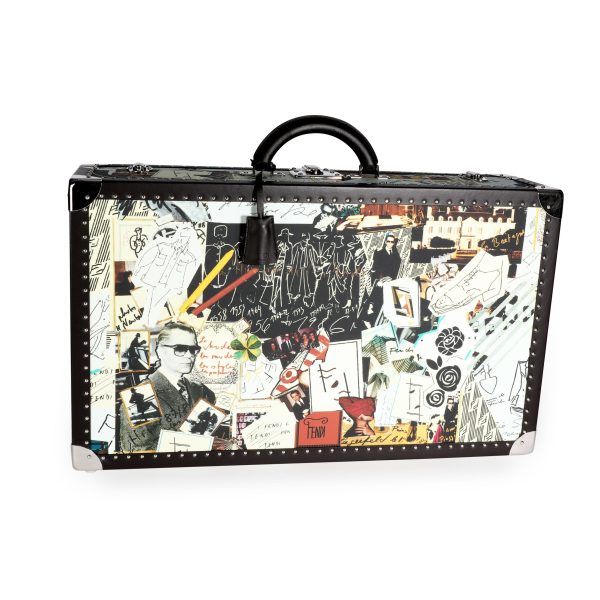 110180 fv Fendi Multicolor Karl Kollage Travel Trunk