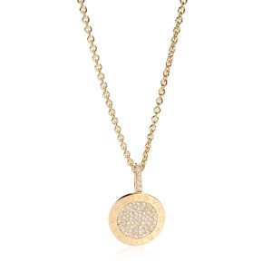 110192 fv Bulgari Bvlgari Bvlgari Diamond Pendant in 18K Yellow Gold 167 CTW